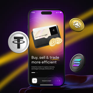 Mobile device displaying the Cove Yieldics trading platform interface